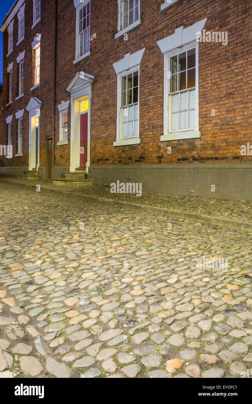 gepflasterte Straße Stockfoto