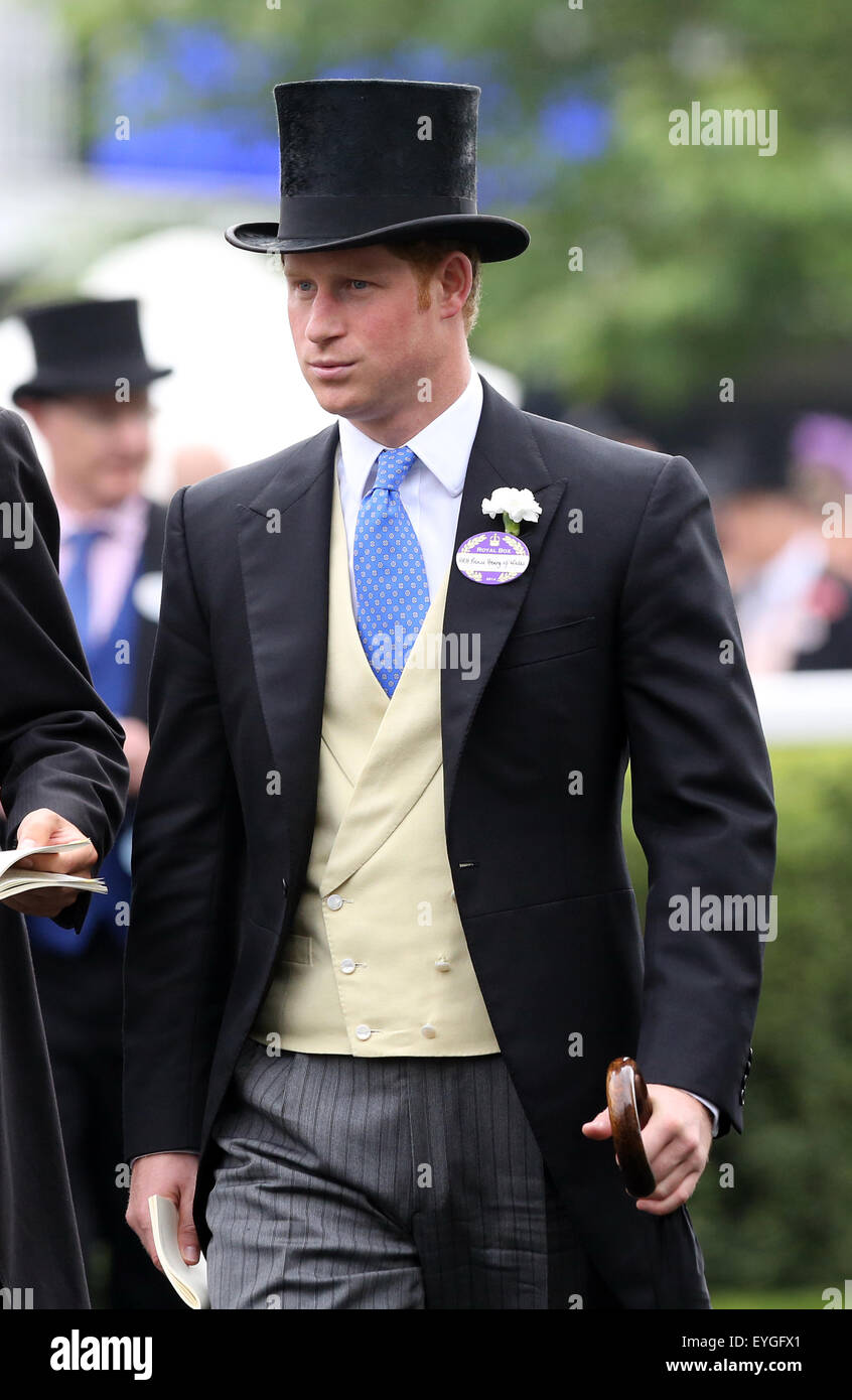 Ascot Grossbritannien Prinz Harry Von Wales Sohn Von Prinz Charles Und Lady Diana Stockfotografie Alamy