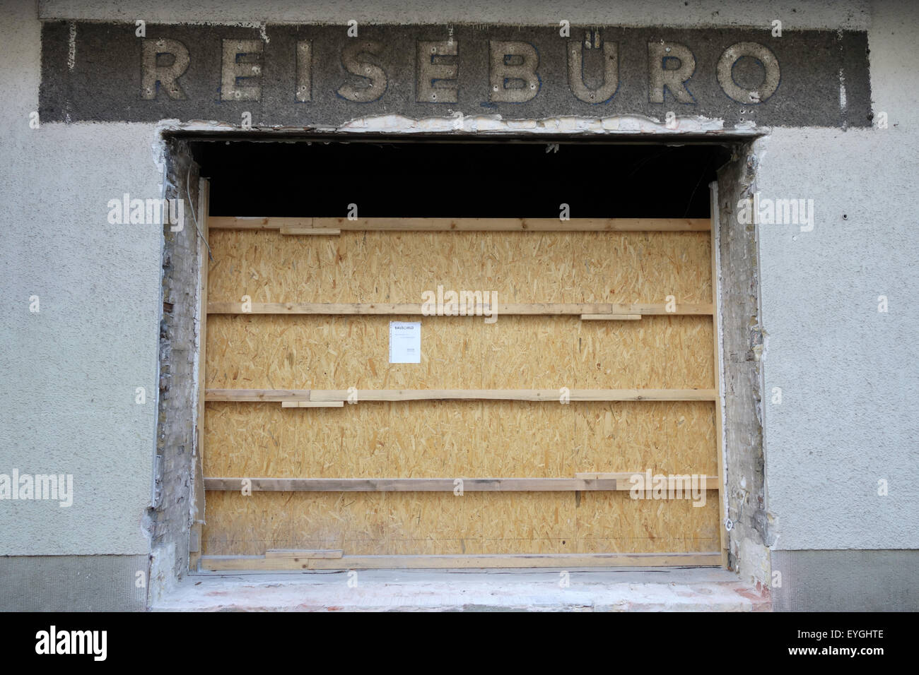 Berlin, Deutschland, geschlossen Reisebüro Stockfoto