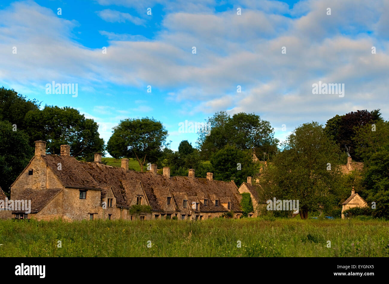 Arlington Row in Bibury, Gloucestershire, Cotswolds, England UK Stockfoto
