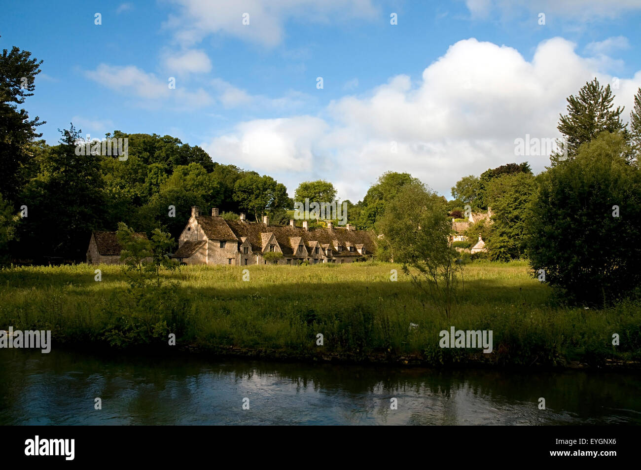 Arlington Row in Bibury, Gloucestershire, Cotswolds, England UK Stockfoto