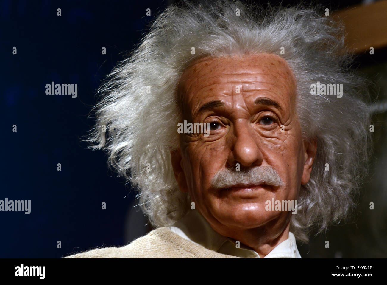 Albert Einstein, Arbeit Wachsfigur bei Madame Tussauds, Tokyo, Japan Stockfoto