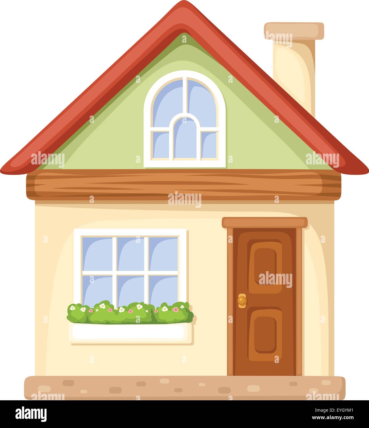 Cartoon Haus Vektor Illustration Vektor Abbildung Bild