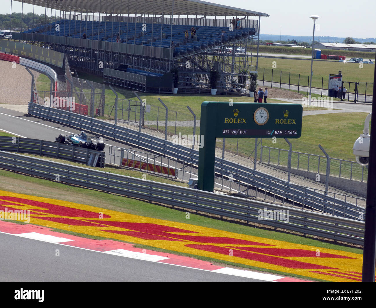 Silverstone F1 British Grand Prix GP England - Ausfahrt Pit Lane Stockfoto