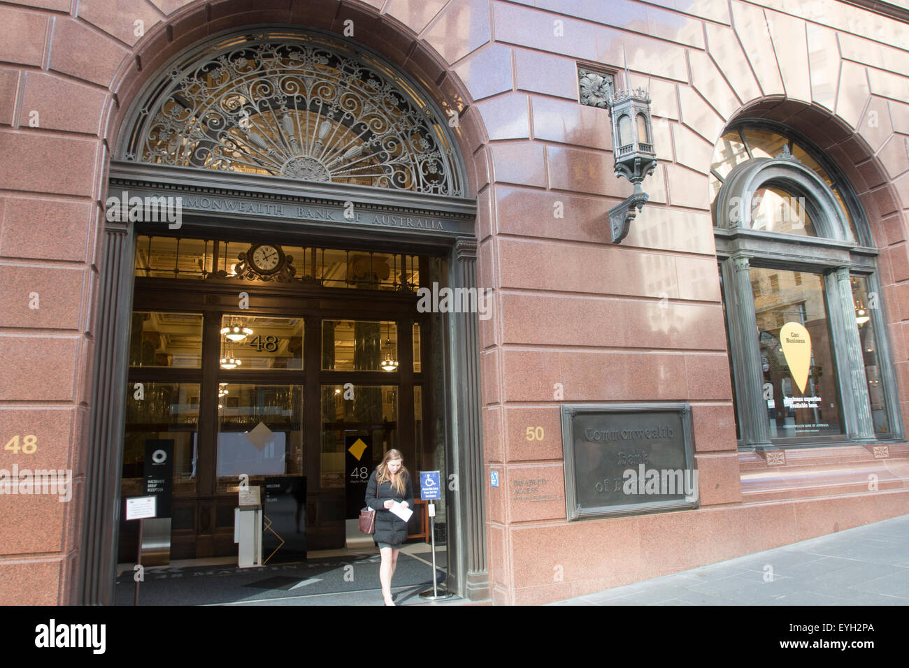 Commonwealth Bank of Australia Büros und Banken im Stadtzentrum von Martin Place, Sydney, Australien Stockfoto