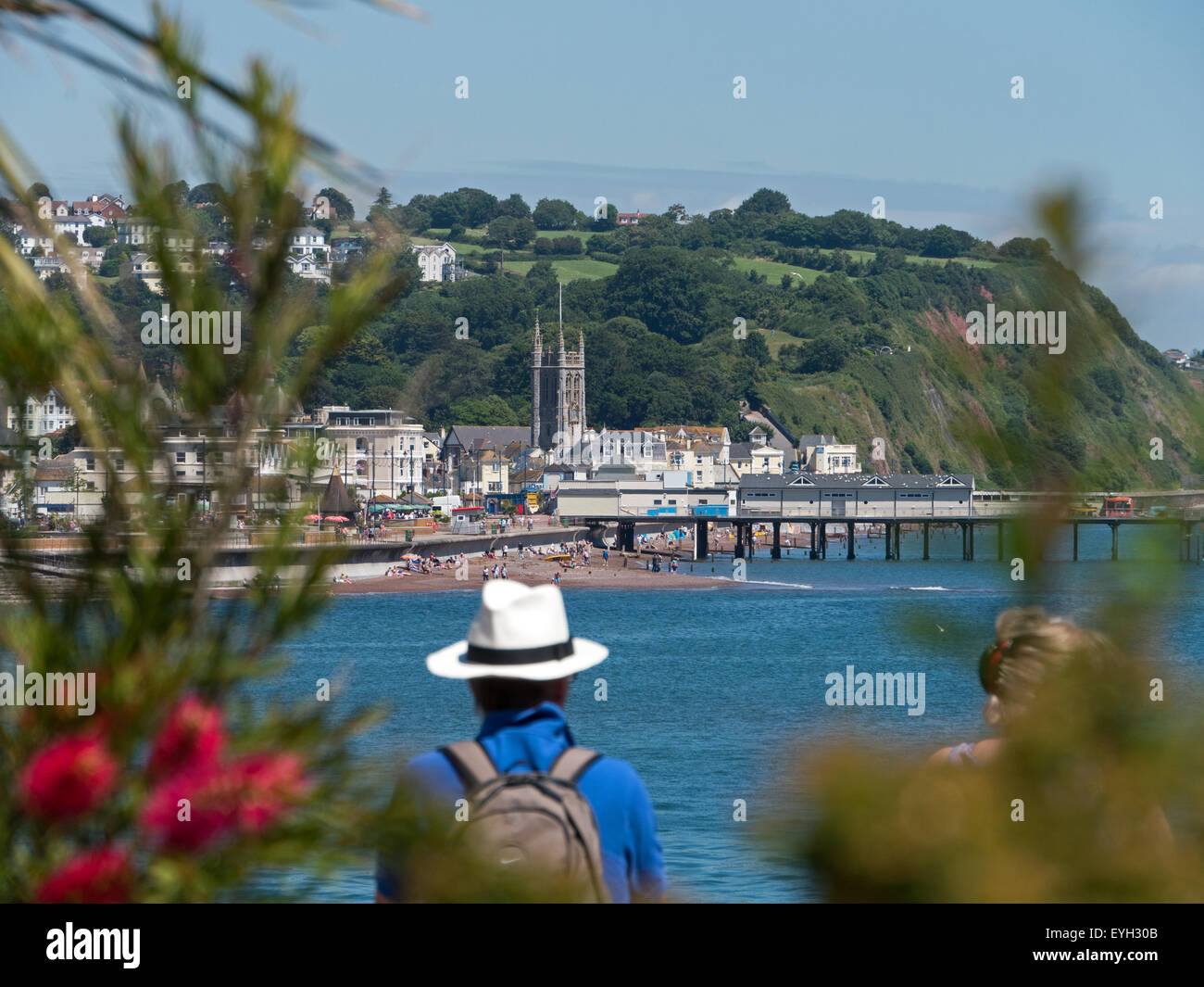 Genießen Sie den Blick von Shaldon über The Teign Mündung, Teignmouth, South Devon Stockfoto