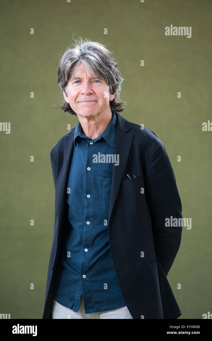 Autor und Illustrator von Kinderbüchern, Anthony Browne, erscheinen auf dem Edinburgh International Book Festival. Stockfoto