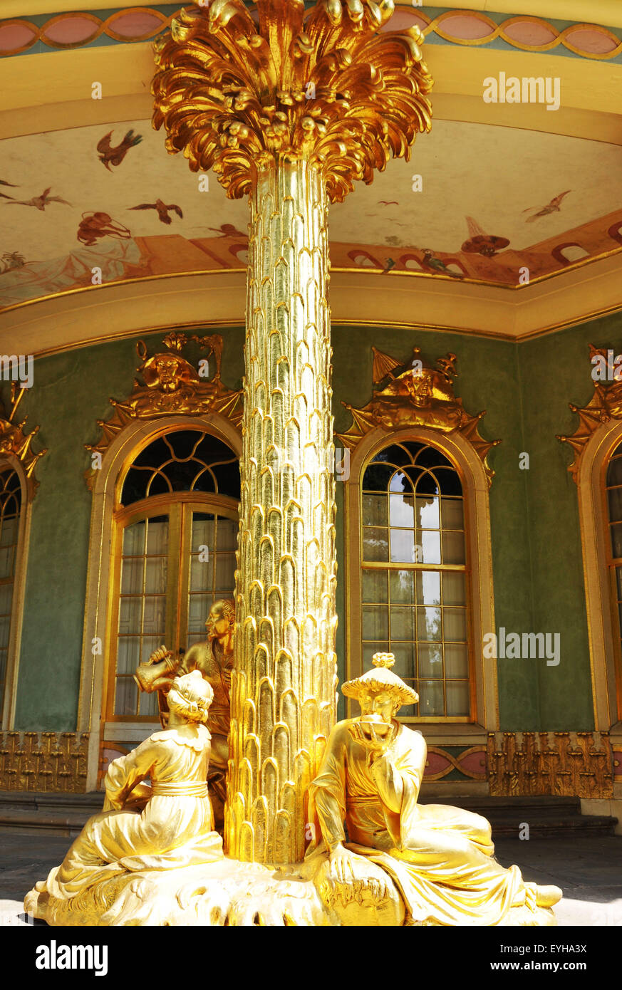 Das Chinesische Haus Sanssouci Park Potsdam Berlin Stockfoto