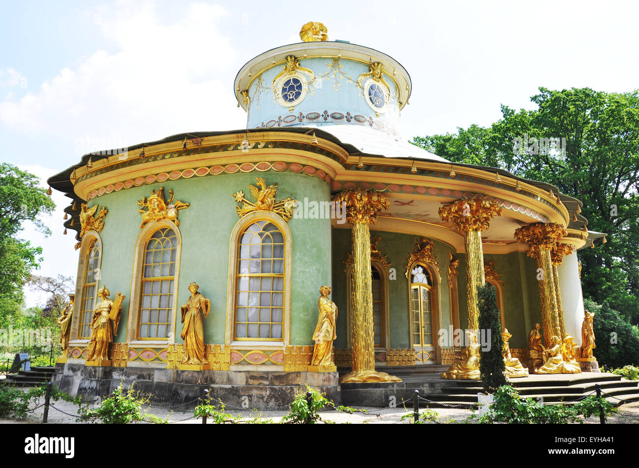 Das Chinesische Haus Sanssouci Park Potsdam Berlin Stockfoto