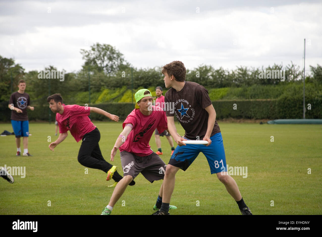 Ultimate Frisbee UK Open Stockfoto