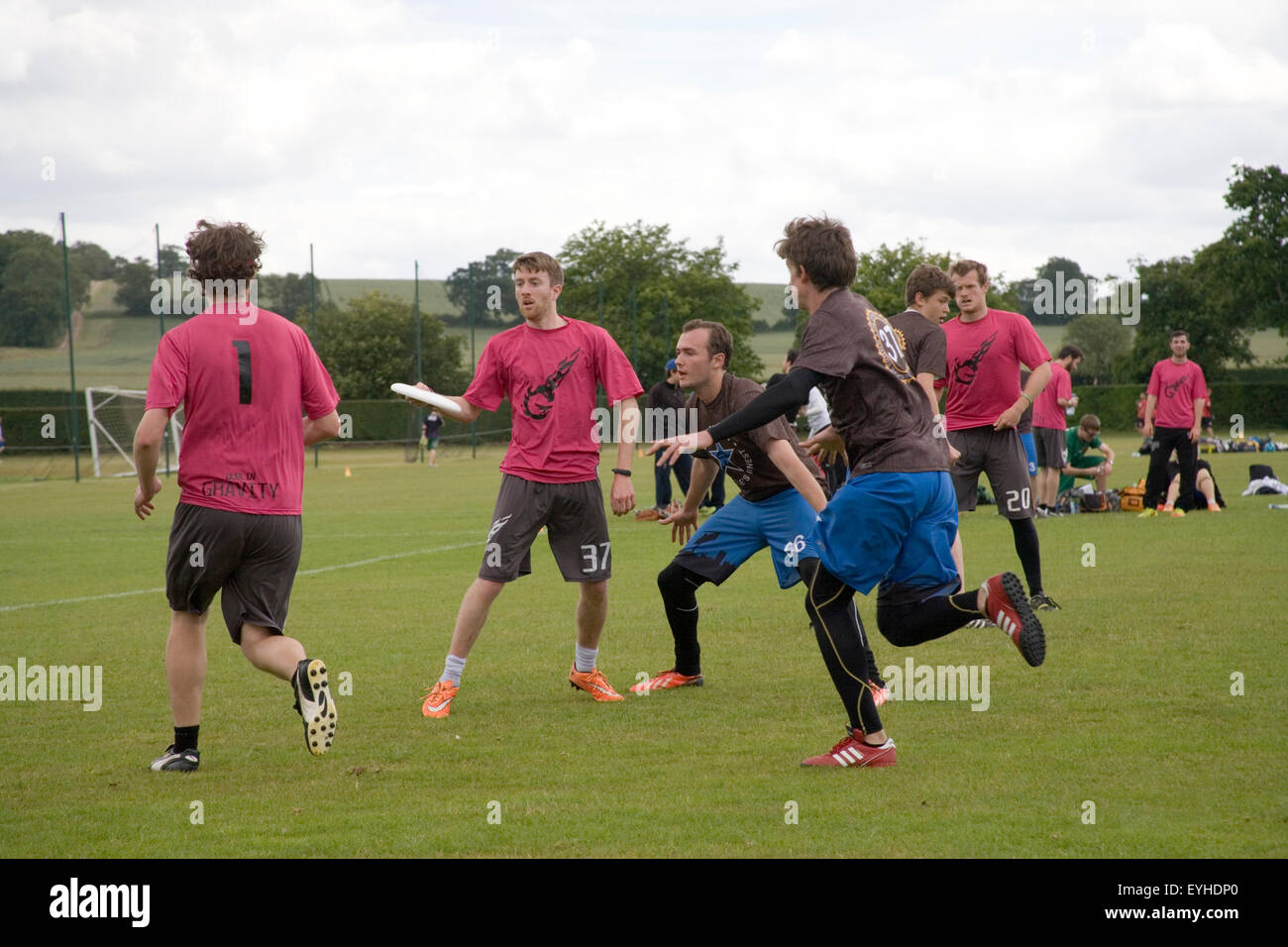 Ultimate Frisbee UK Open Stockfoto