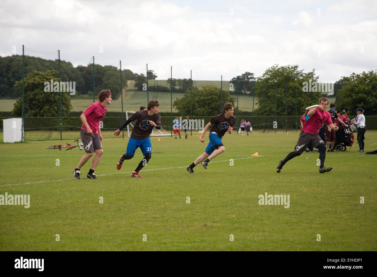 Ultimate Frisbee UK Open Stockfoto