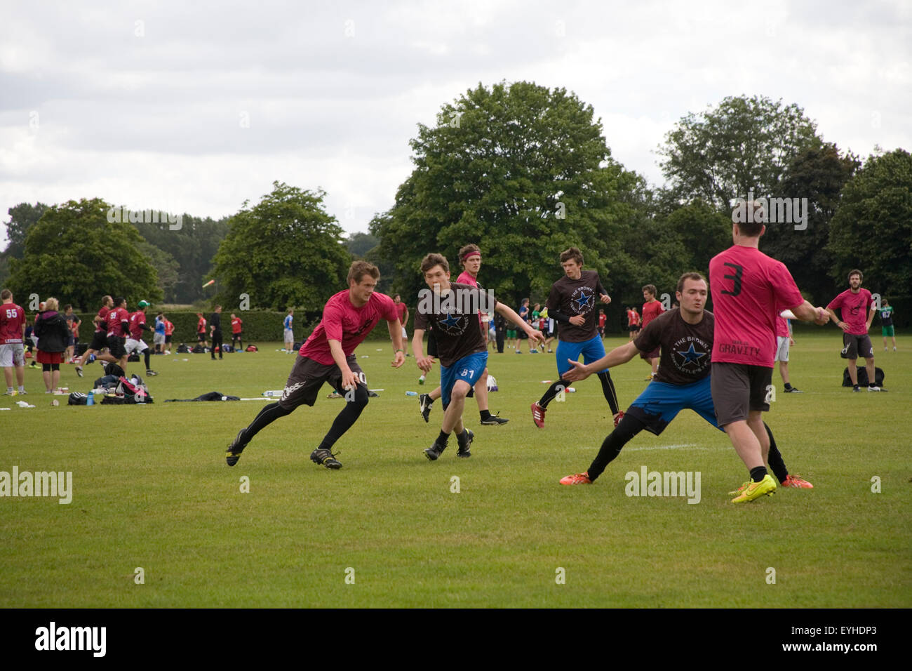 Ultimate Frisbee UK Open Stockfoto