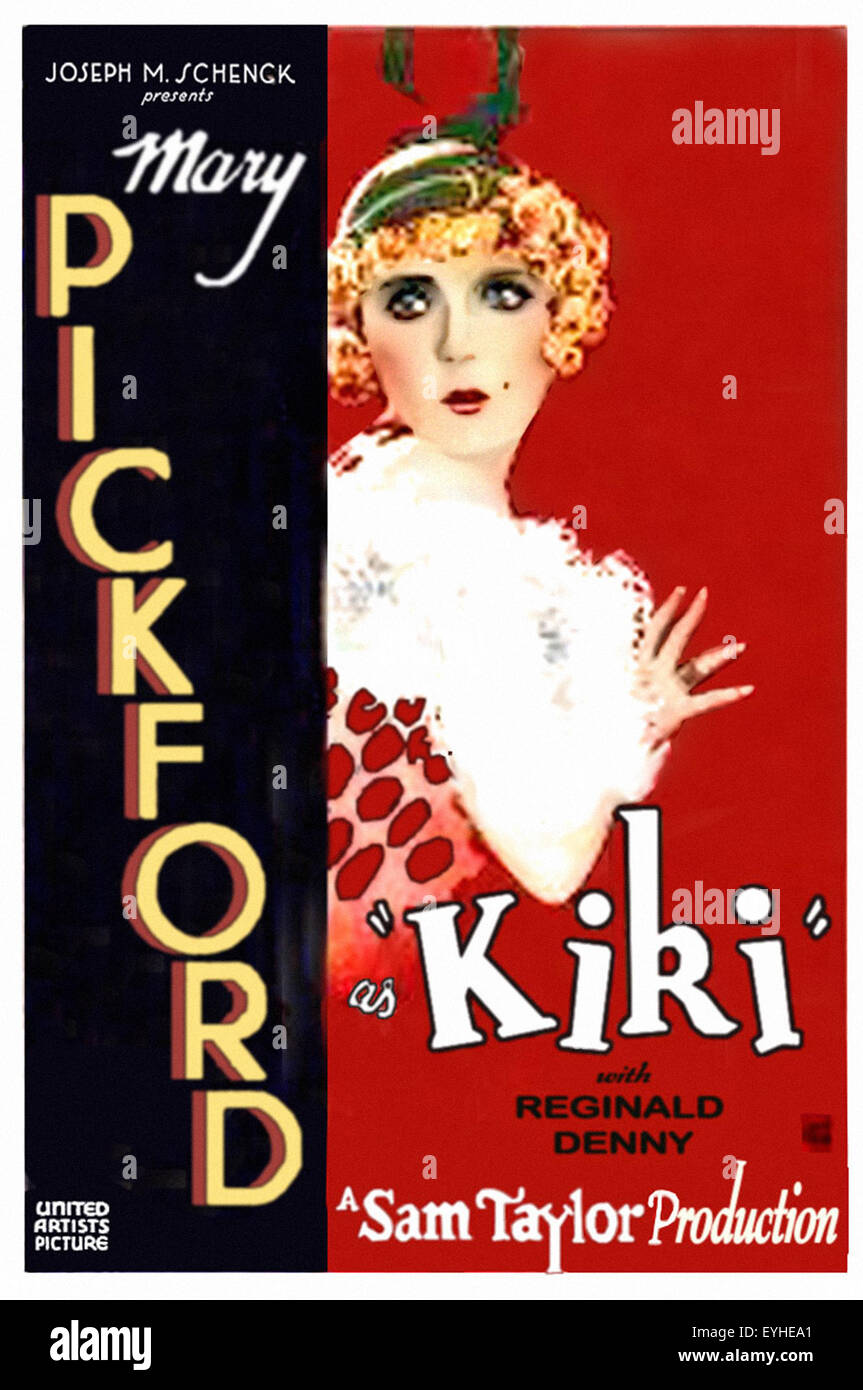 Kiki - 1931 - Mary Pickford - Filmplakat Stockfoto