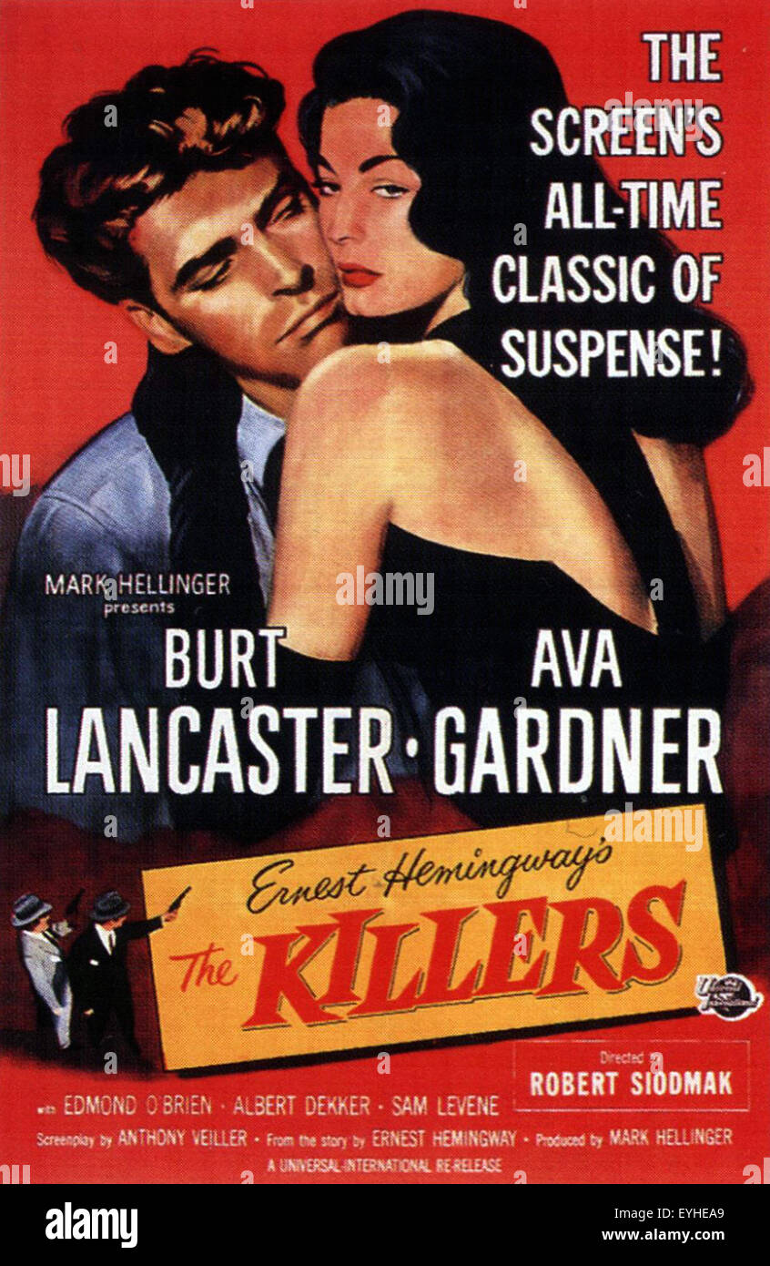 The Killers - 1946 - Filmposter Stockfoto