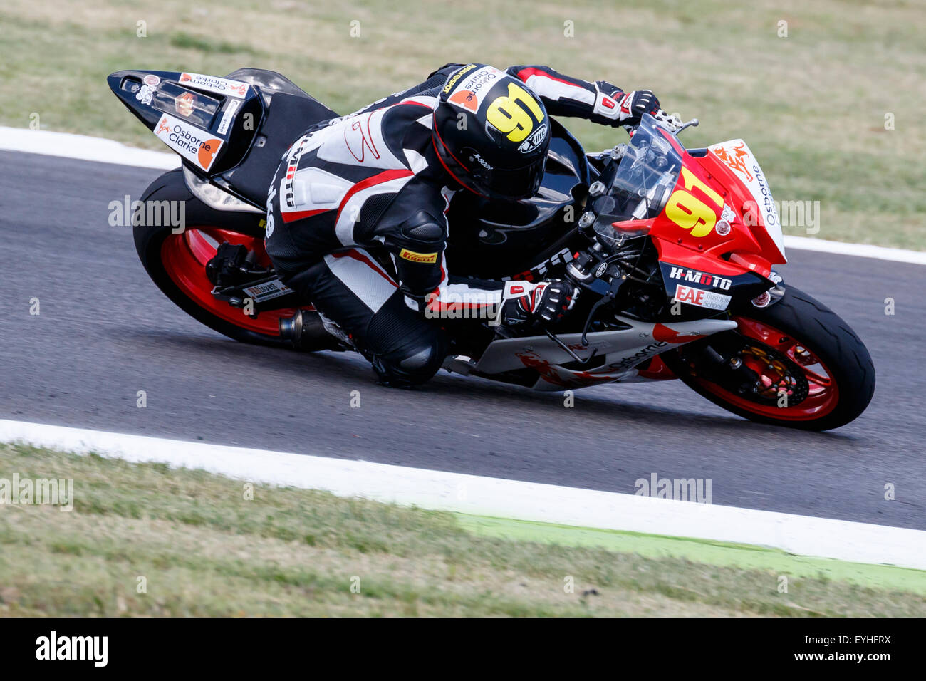 Misano Adriatico, Italien - 20. Juni 2015: Yamaha YZF R6 des H-Moto Team, angetrieben von AULESTIA Aleix Stockfoto