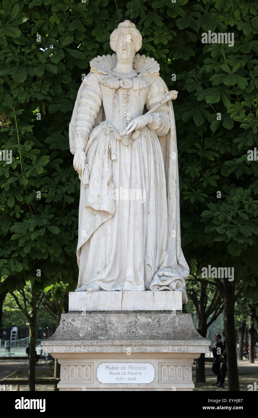 Marie de Médicis Königin von Frankreich 1573-1642. in Luxemburg Garten Jardin du Luxembourg in Paris Frankreich Stockfoto