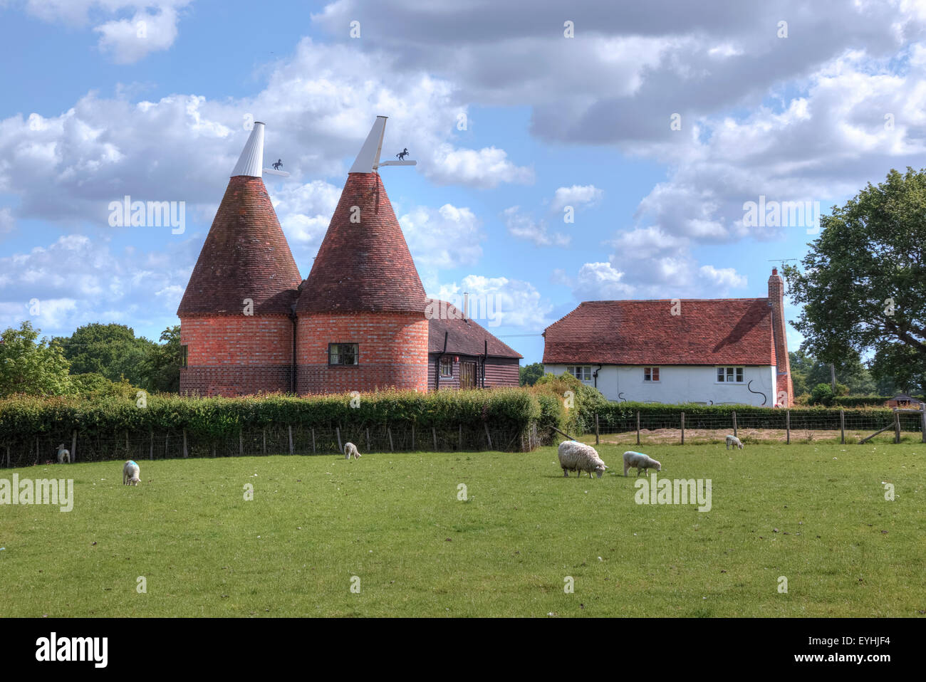 Oast House, Ashford, Kent, England, Vereinigtes Königreich Stockfoto