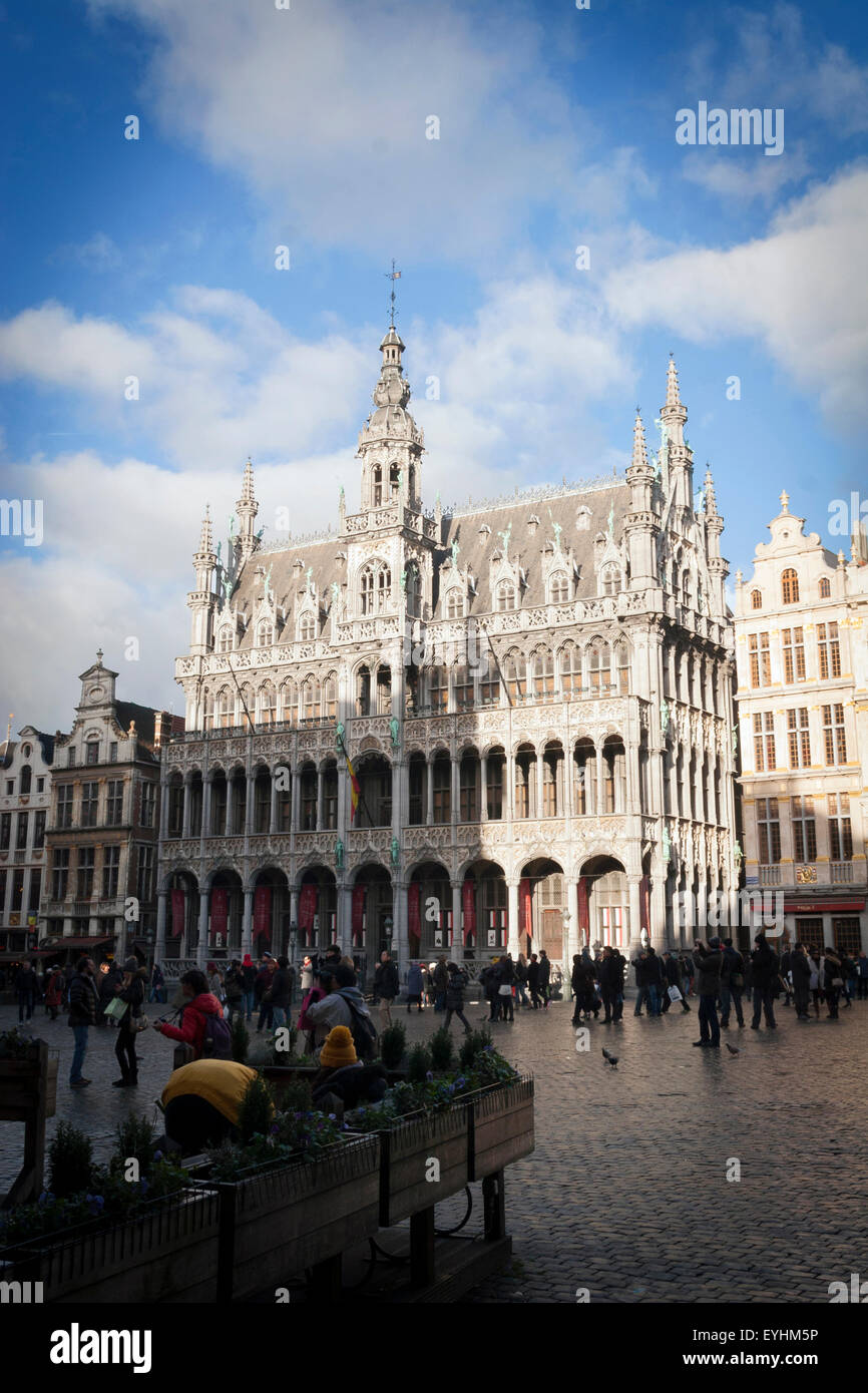 Das Maison du Roi (Königshaus) auf die berühmte Grande Place in the City-Zentrum von Brüssel, Belgien Stockfoto