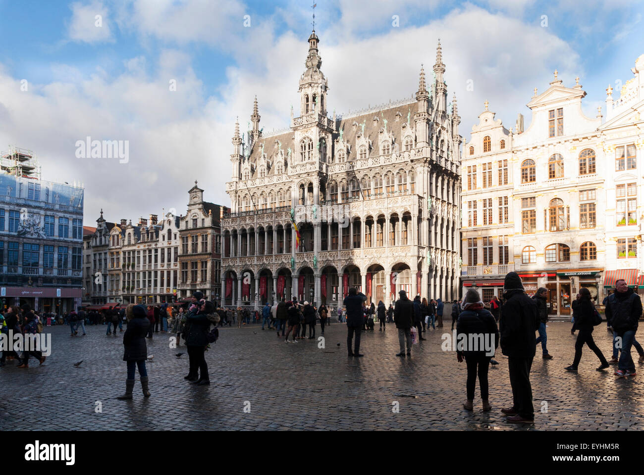 Das Maison du Roi (Königshaus) auf die berühmte Grande Place in the City-Zentrum von Brüssel, Belgien Stockfoto