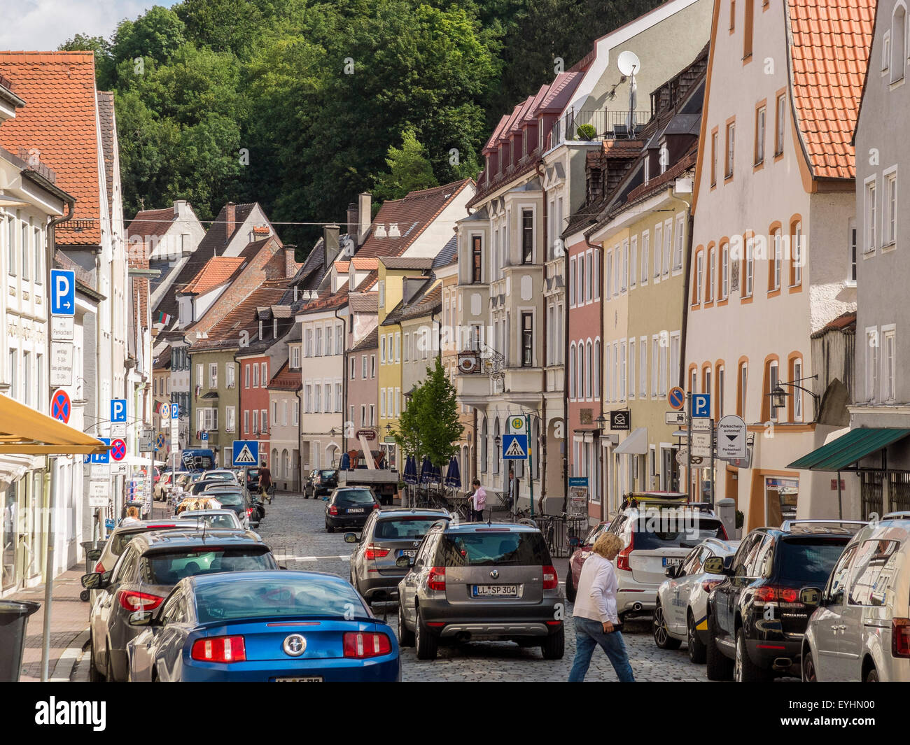 Landsberg am Lech - historische Stadt, Bayern, Deutschland Stockfoto