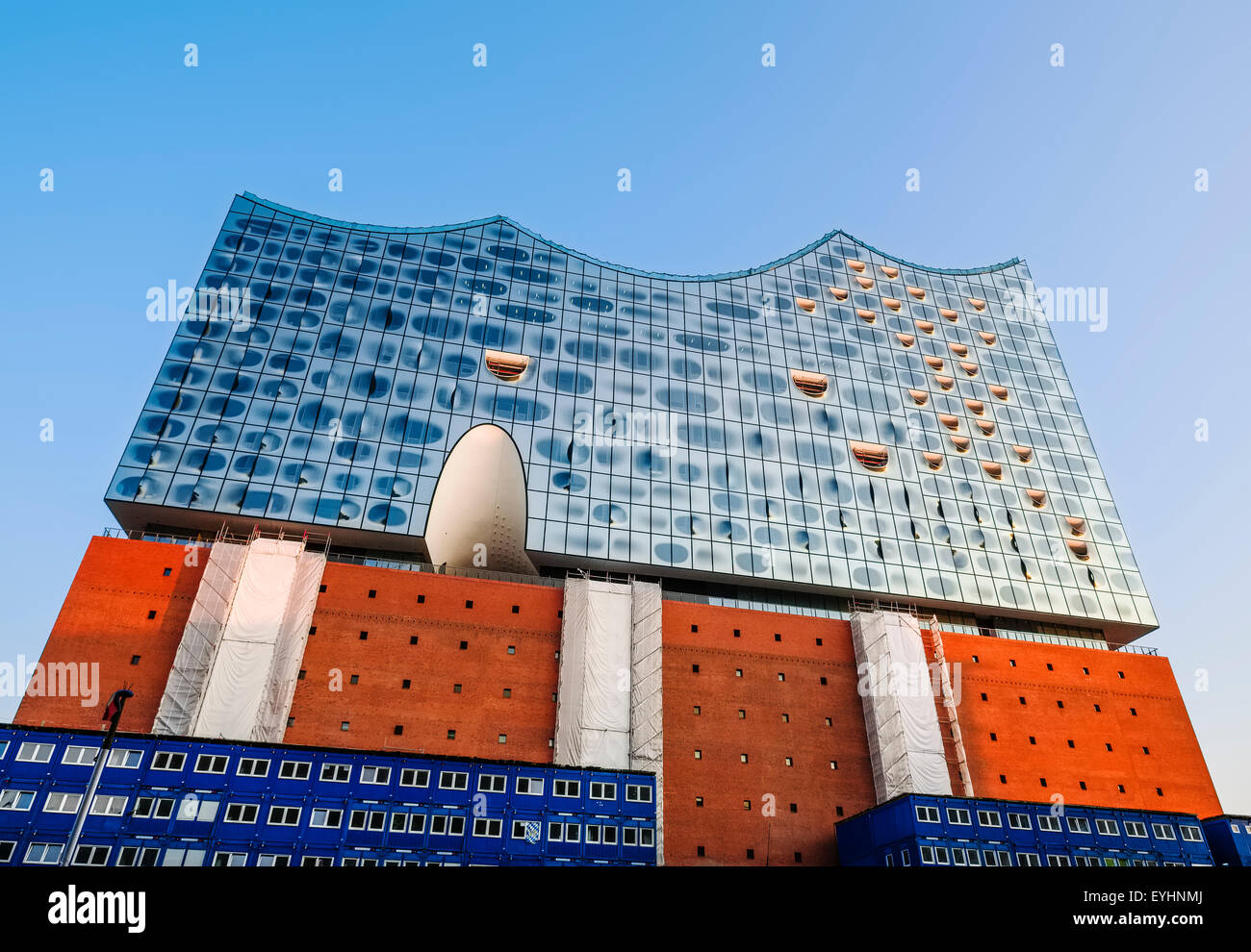 Elbphilharmonie im Quartier HafenCity, Hamburg, Deutschland Stockfoto