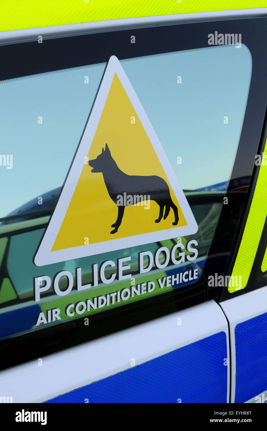 Polizeiauto für Polizeihunde, England, UK Stockfoto