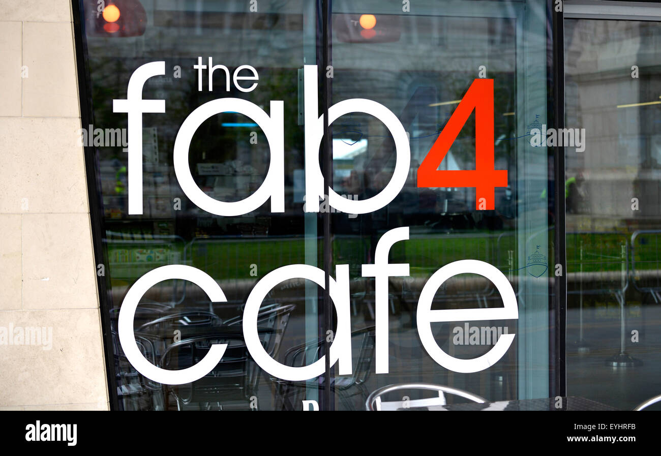 Die Fab Four Cafe, der City of Liverpool, England, UK Stockfoto