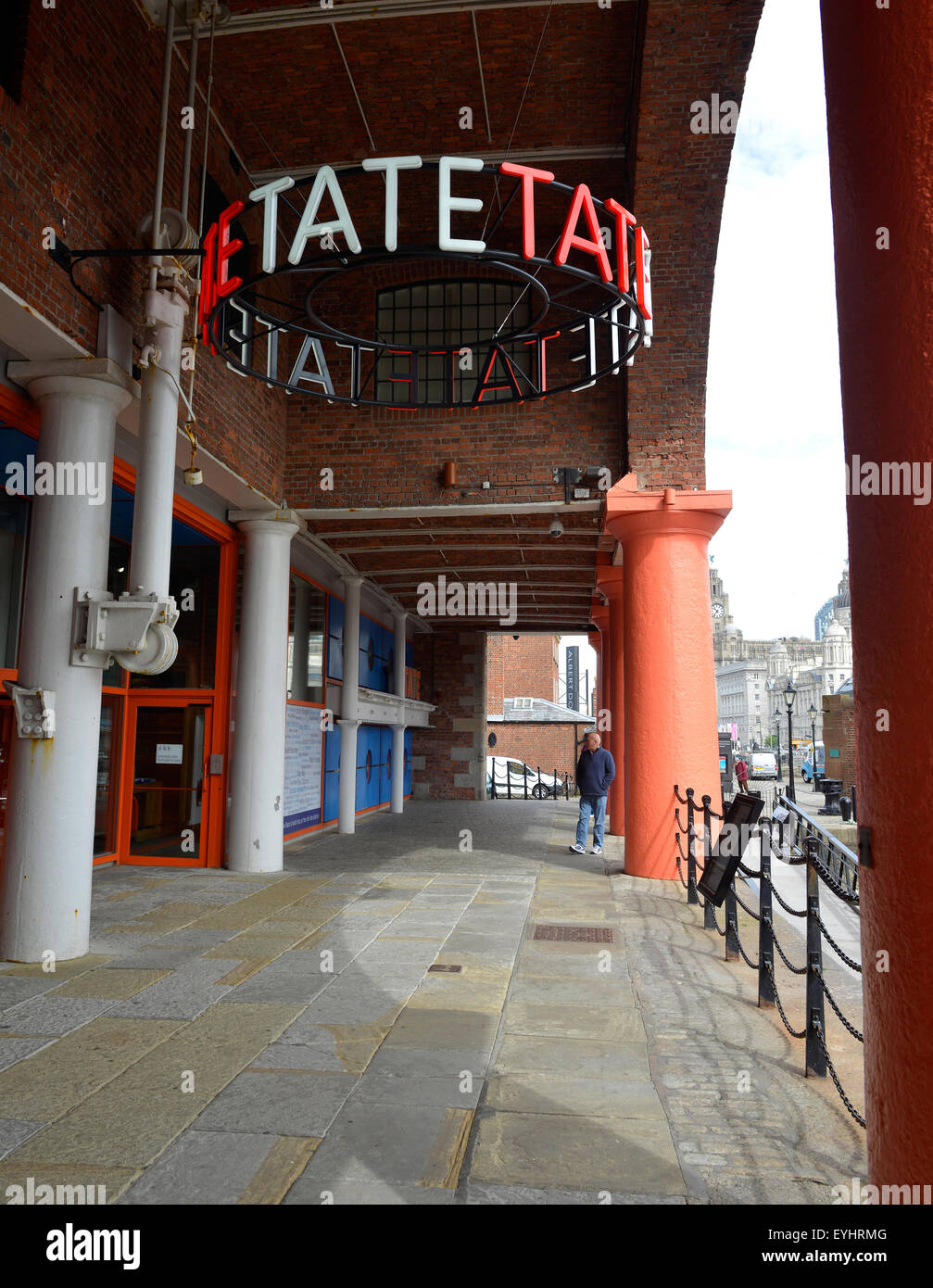 Die Kunstgalerie Tate, Albert Dock, die Stadt von Liverpool, England, UK Stockfoto