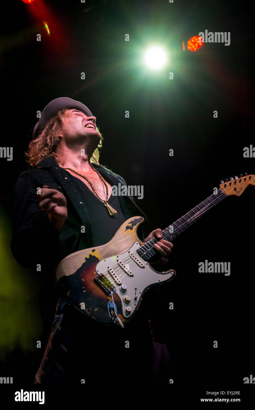 Philip Sayce auf dem Montreal Jazz-fest Stockfoto