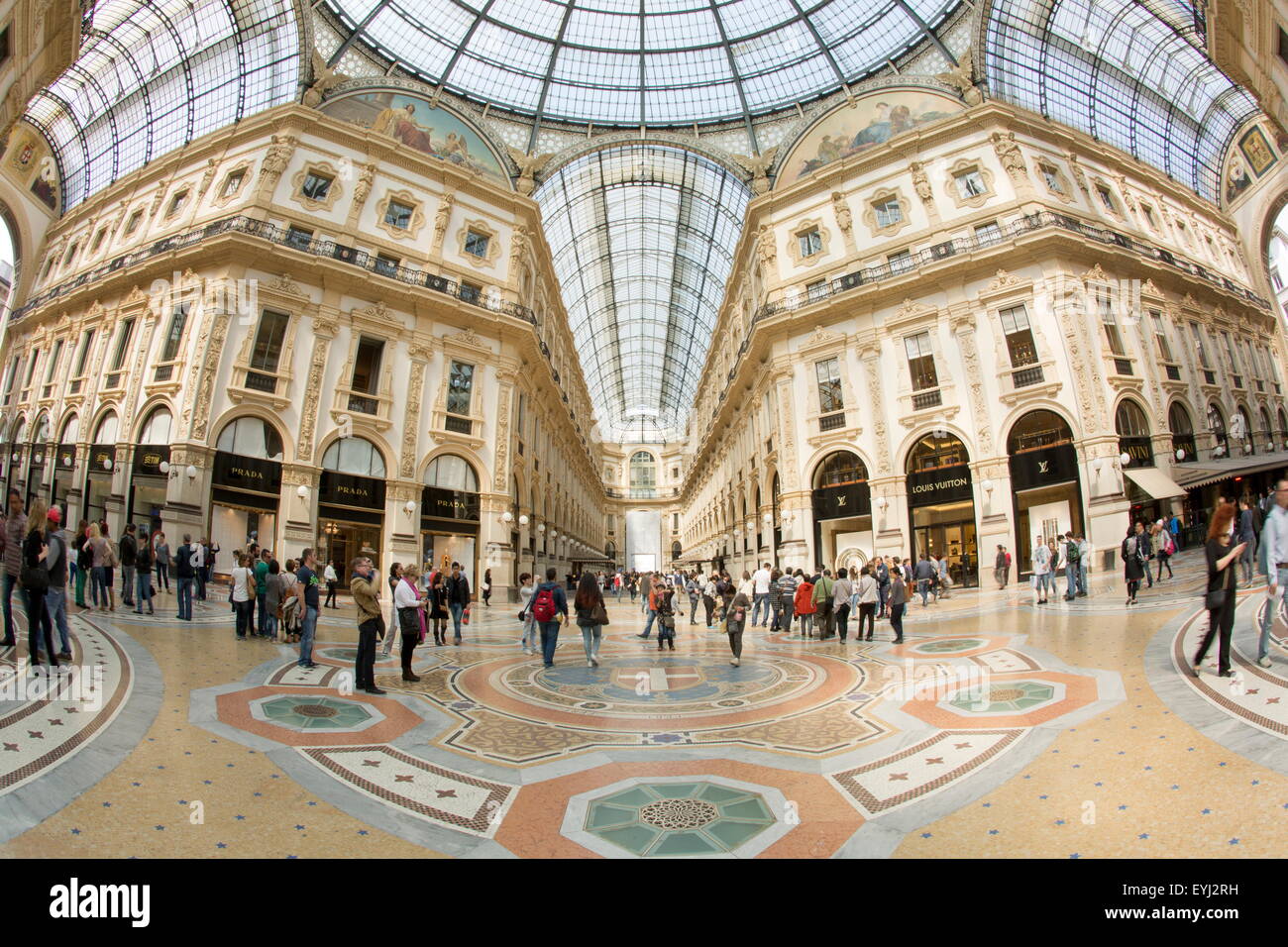 Galleria Vittorio Emanuele II, Mailand, Milano Mailand Lombardei, Italien Stockfoto