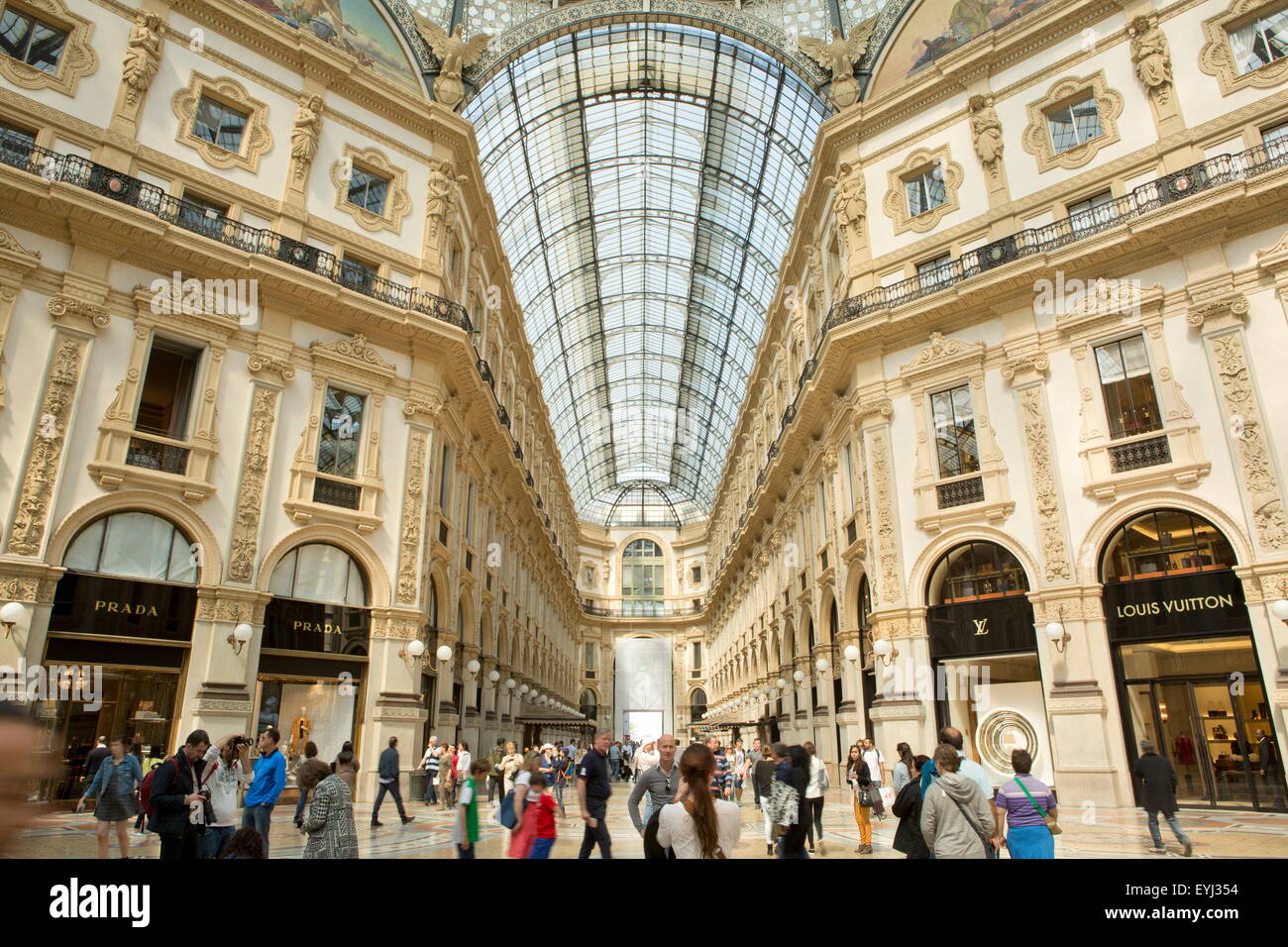 Galleria Vittorio Emanuele II, Mailand, Milano Mailand Lombardei, Italien Stockfoto