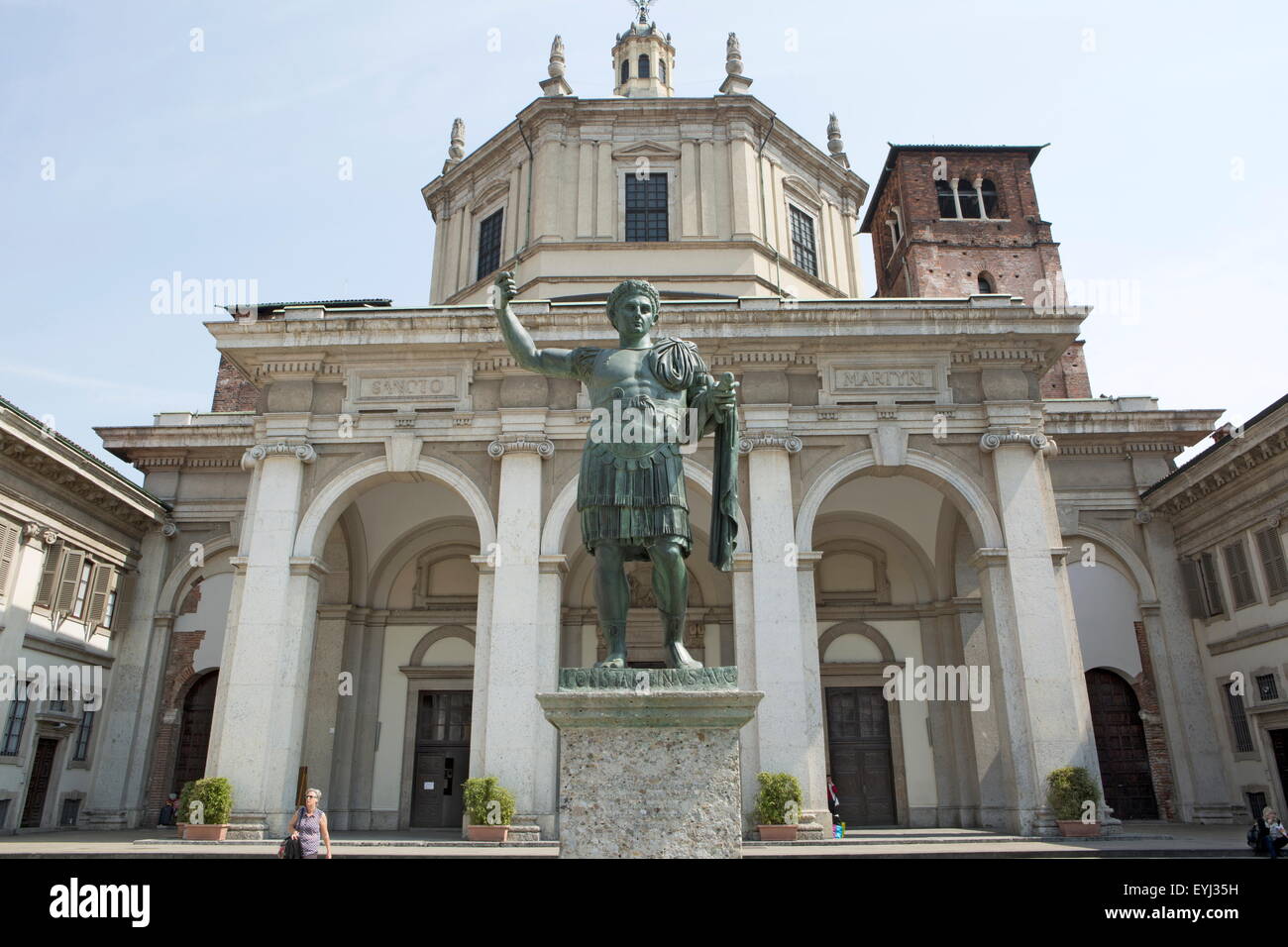 Basilika San Lorenzo Maggiore, Milan, Mailand, Lombardei, Italien Stockfoto