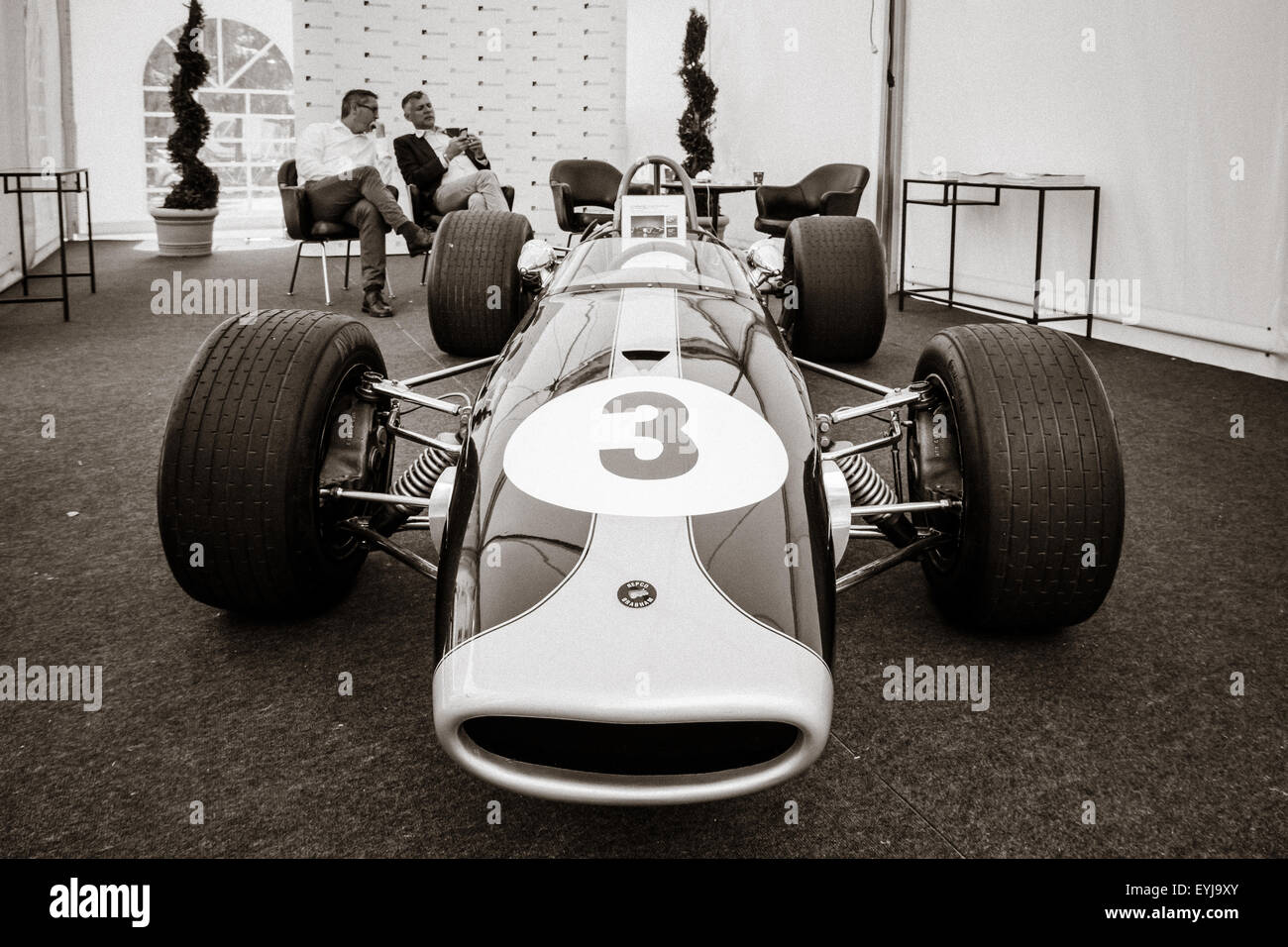 Rennwagen Formel-2, Brabham BT23-5, pilot Jochen Rindt, 1967. Stilisierung. Tonen. Die Classic Days am Kurfürstendamm. Stockfoto