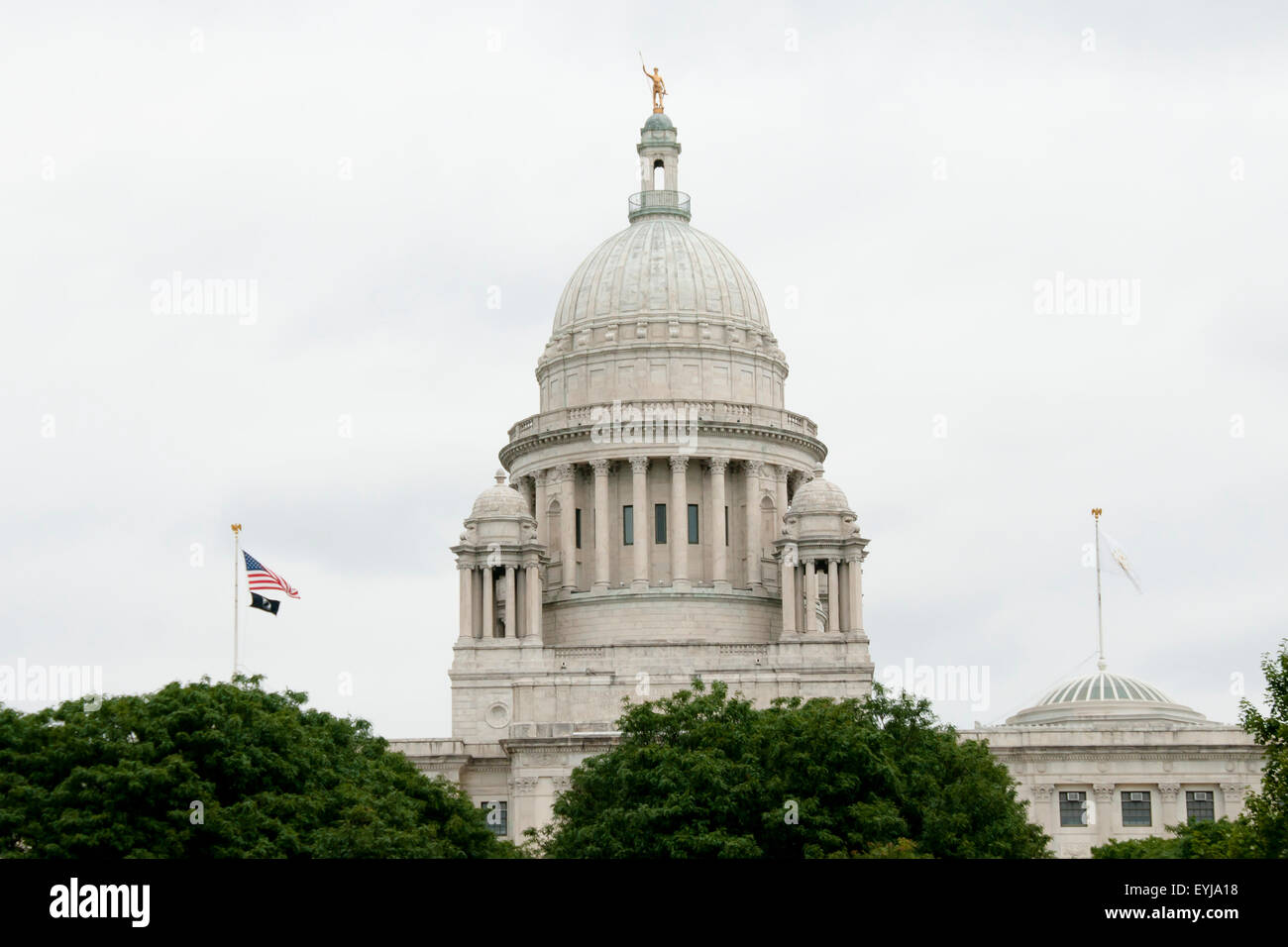 Repräsentantenhaus Kuppel - Providence - Rhode Island Stockfoto