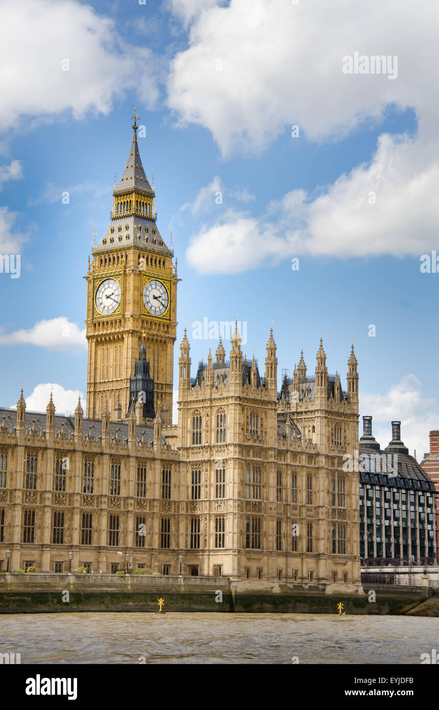 Häuser des britischen Parlaments und der Big Ben Stockfoto