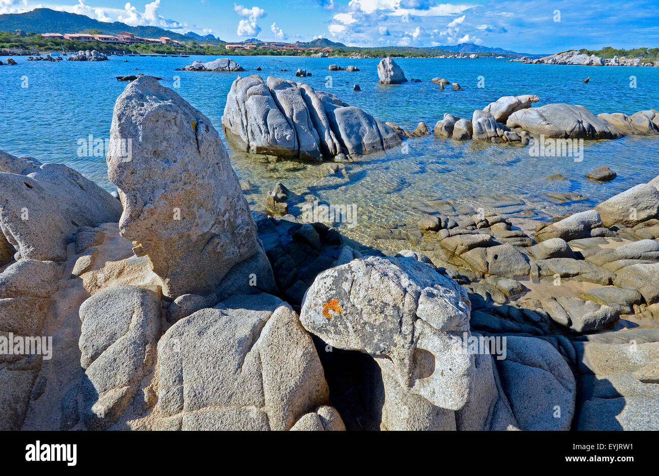 Sardinien, Italien: Felsen und Meer. Stockfoto