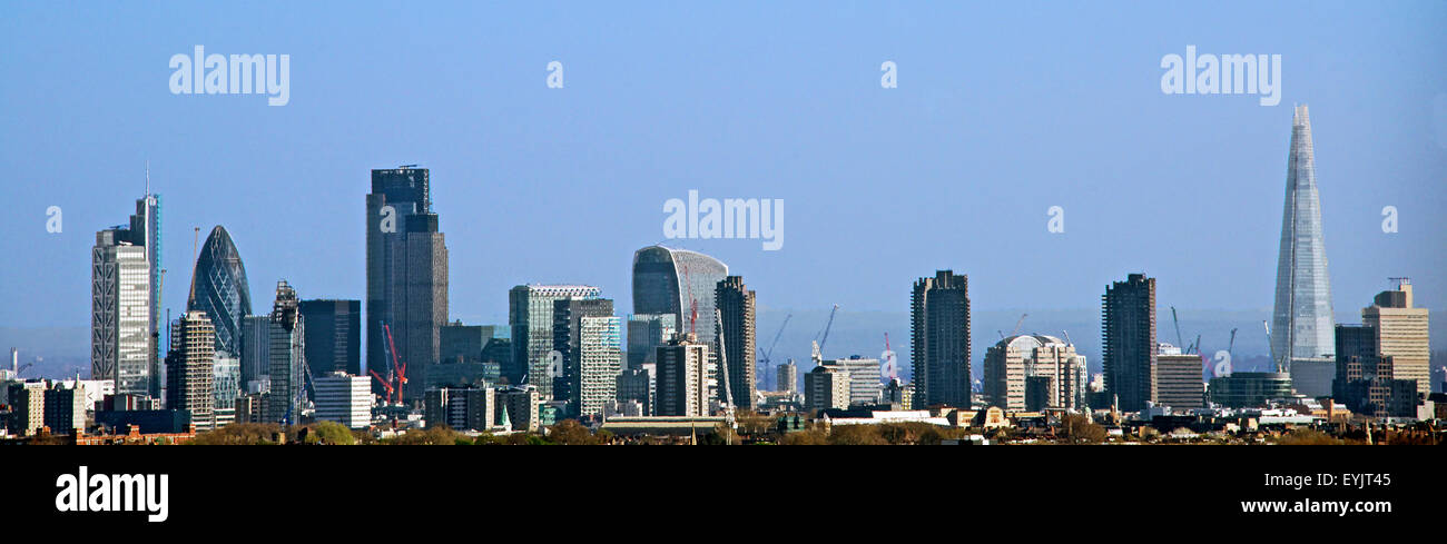 Londoner Stadtbild von Highgate North London England gesehen Stockfoto