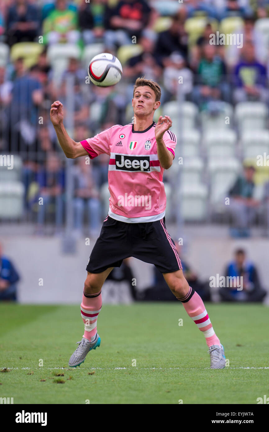 Daniele Rugani (Juventus), 29. Juli 2015 - Fußball / Fußball: Vorsaison Freundschaftsspiel zwischen Lechia Gdansk 1-2 Juventus an PGE Arena Gdańsk in Danzig, Polen. (Foto von Maurizio Borsari/AFLO) Stockfoto