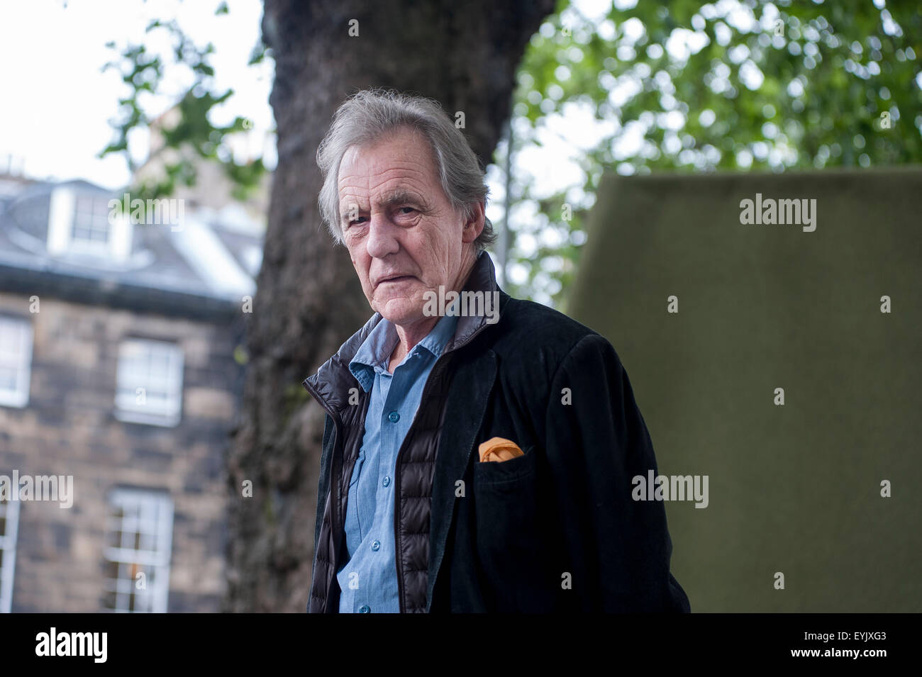 Englischer Journalist und Autor, John Keay, erscheinen auf dem Edinburgh International Book Festival Stockfoto