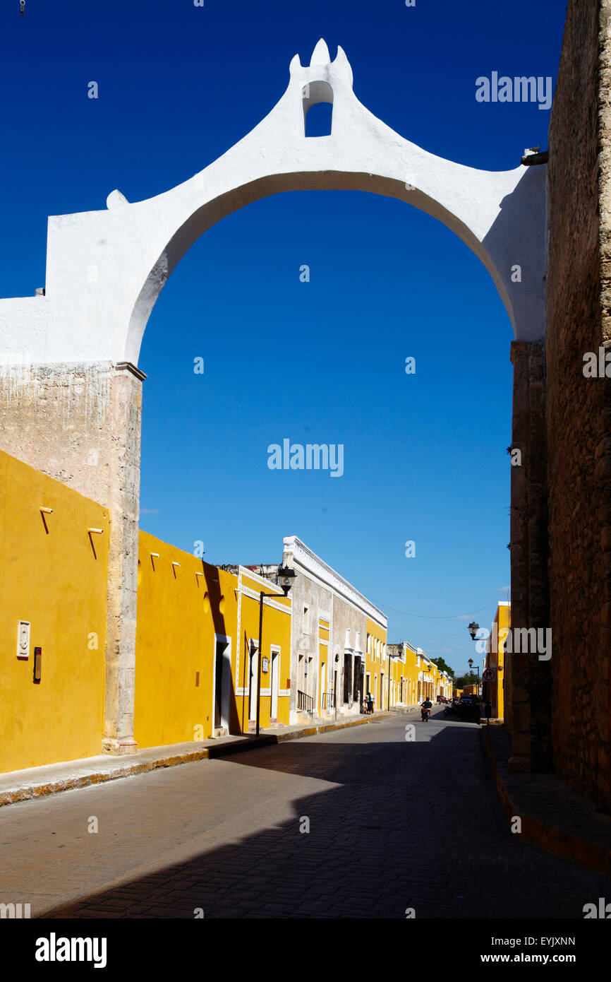 América, Mexiko, Yucatan, Izamal-Stadt Stockfoto