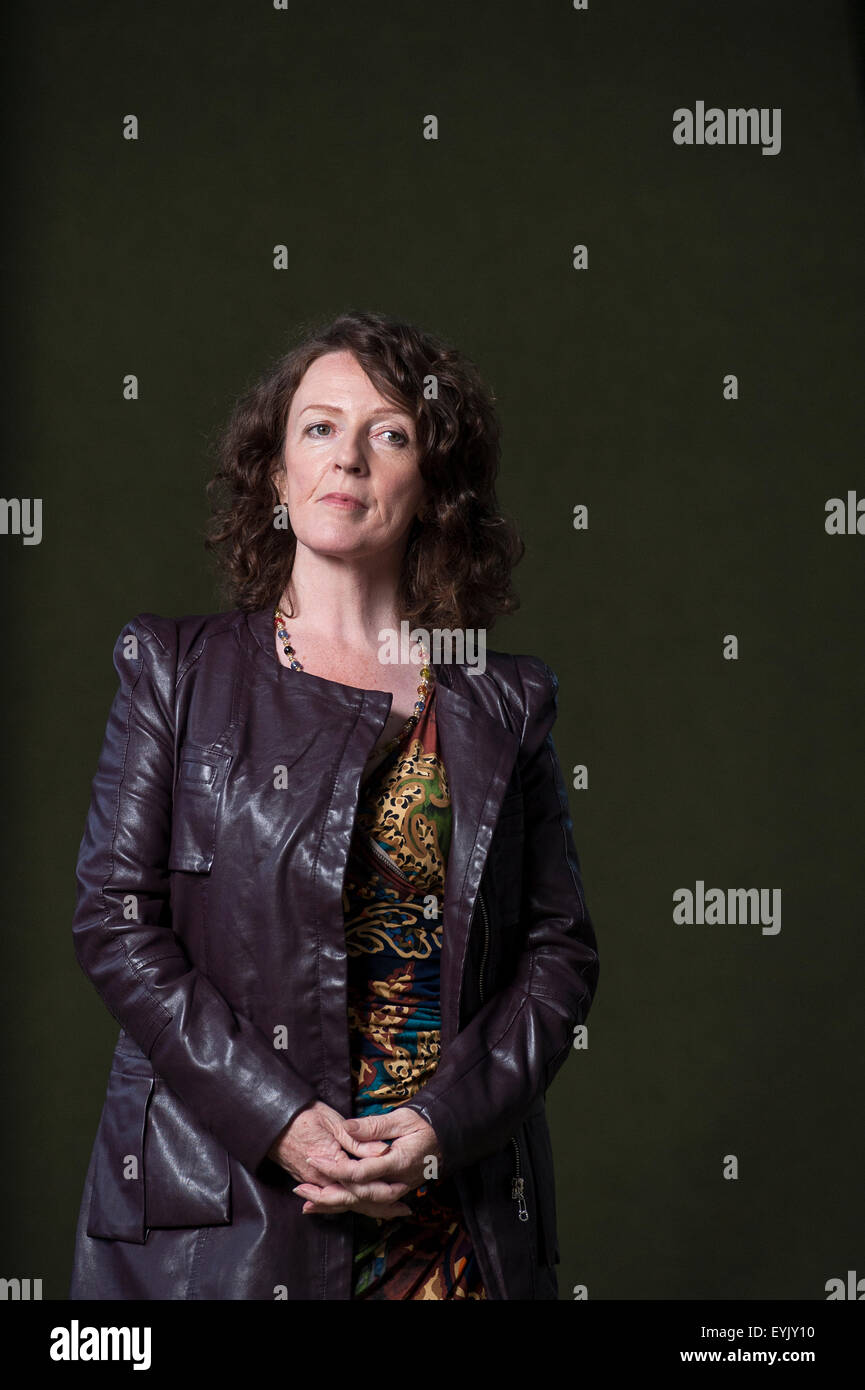 Preisgekrönte Schauspielerin, Michèle Forbes, erscheinen auf dem Edinburgh International Book Festival. Stockfoto
