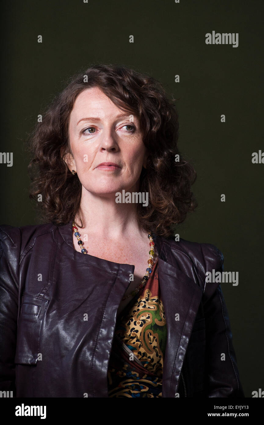 Preisgekrönte Schauspielerin, Michèle Forbes, erscheinen auf dem Edinburgh International Book Festival. Stockfoto