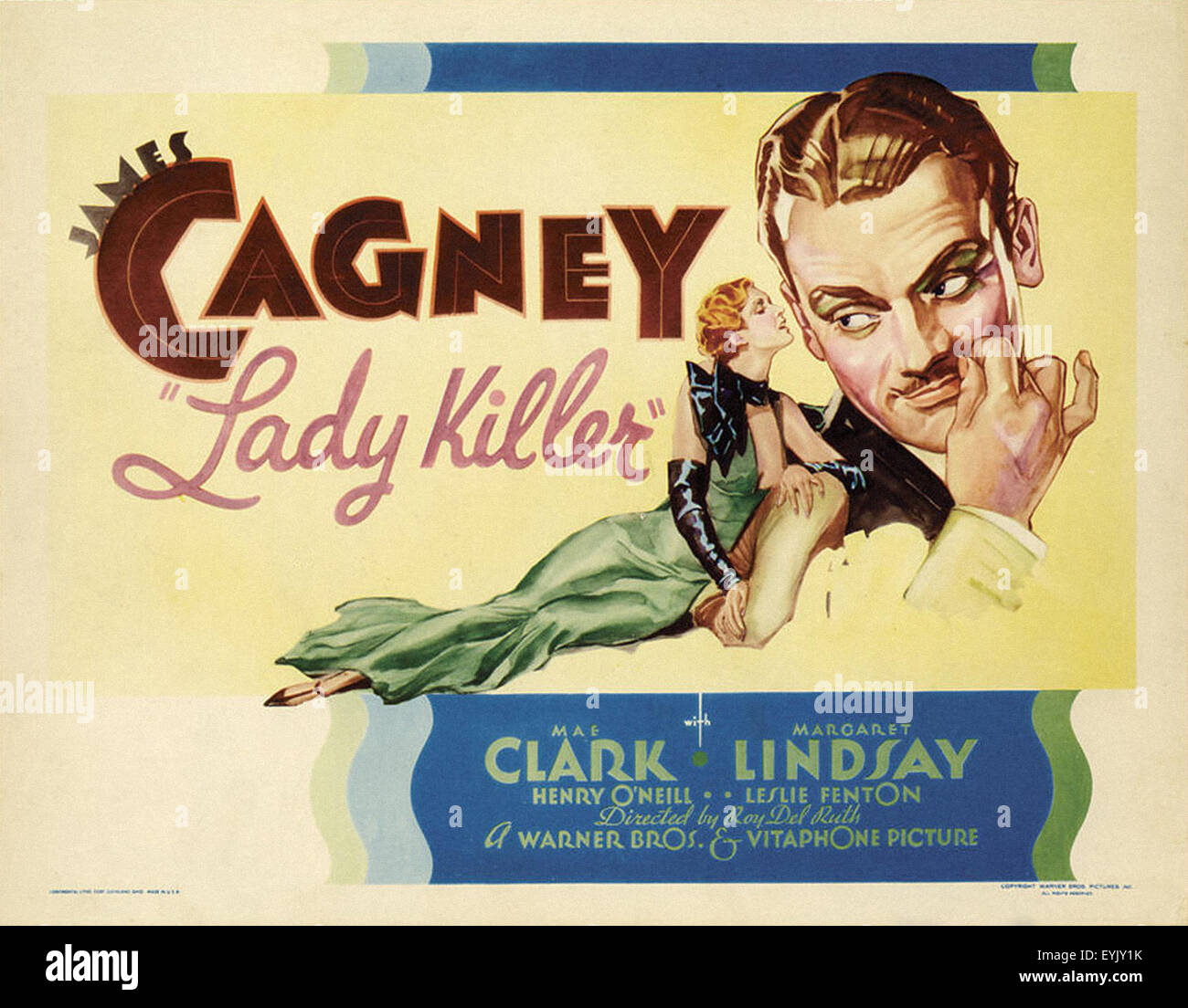 Lady Killer - James Cagney - Filmplakat Stockfoto