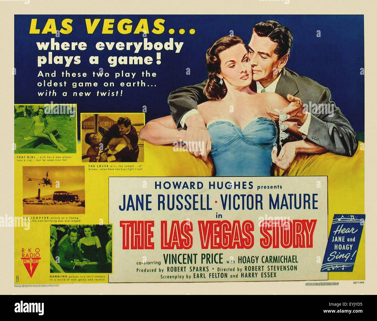 Das Las Vegas Story - Jane Russell - Filmplakat Stockfoto
