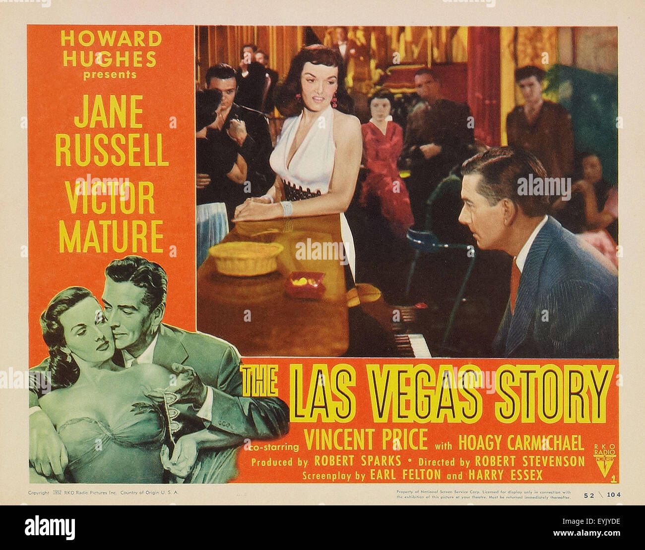Das Las Vegas Story - Jane Russell - Filmplakat Stockfoto