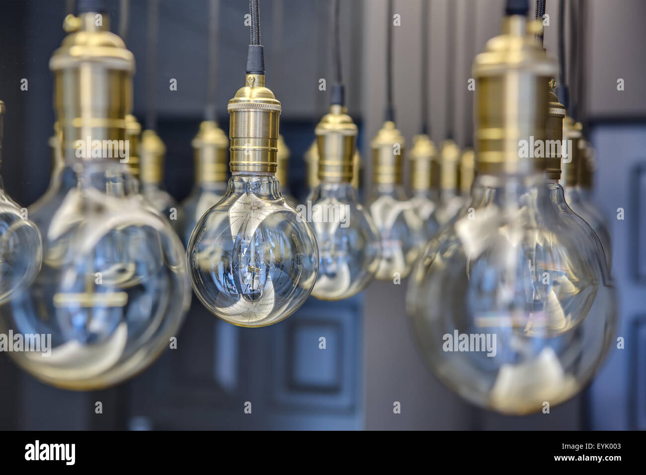 Edison-Lampen Stockfoto