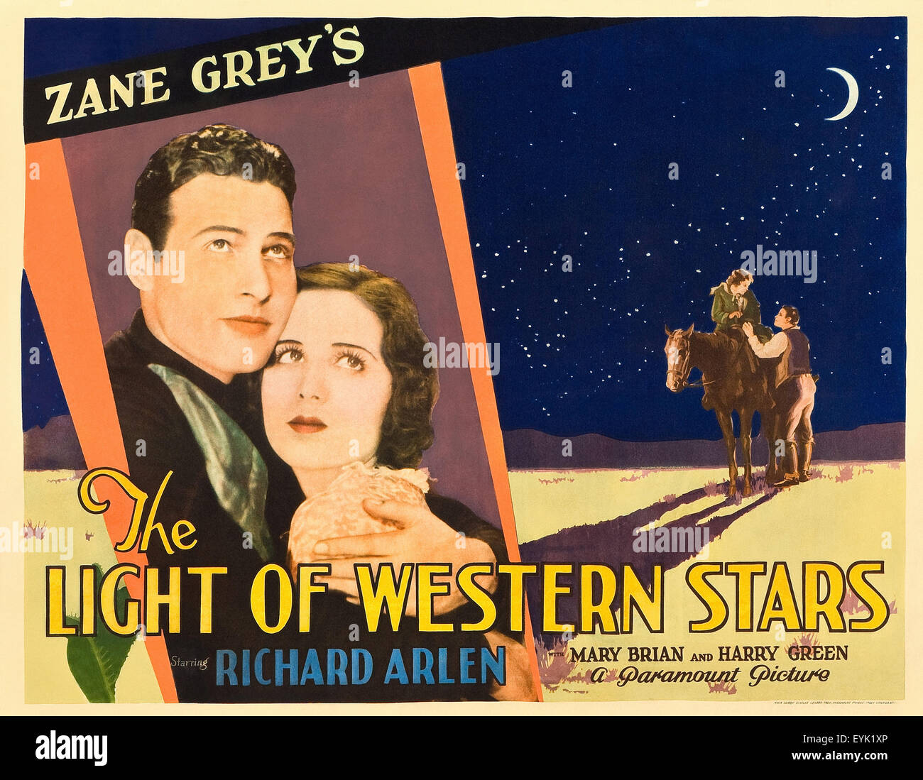 Das Licht der westlichen Stars - 1930 - Filmplakat Stockfoto