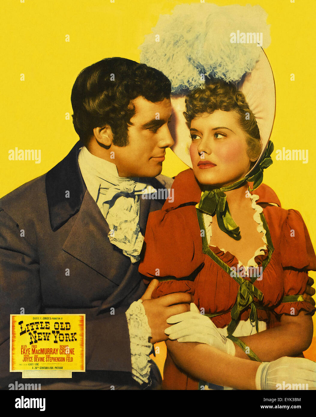 Kleinen alten New York 1940 - Filmplakat Stockfoto