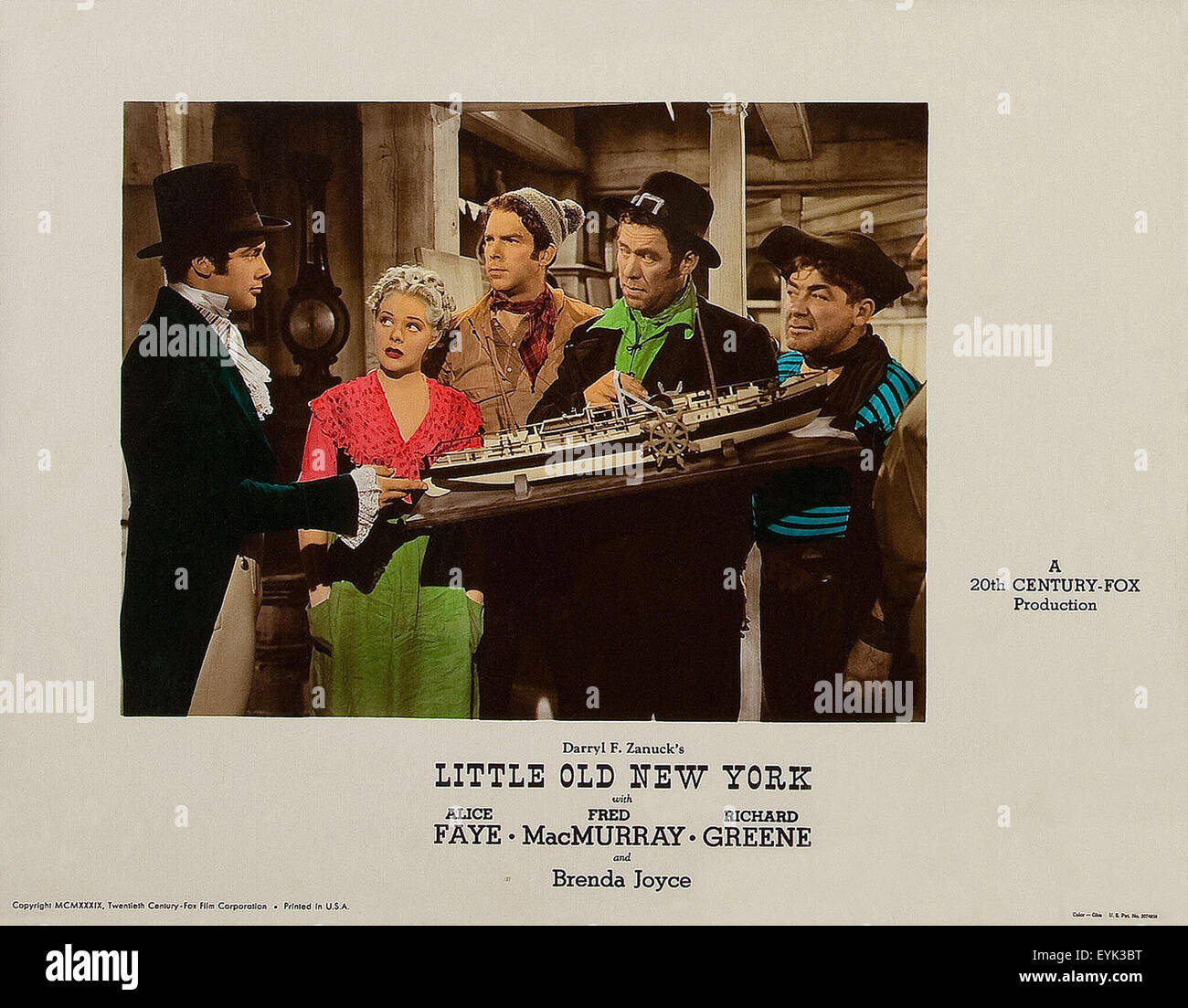 Kleinen alten New York 1940 - Filmplakat Stockfoto